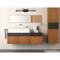 Designers Fountain Ravella 33.25in 4-Light Black Industrial Indoor Vanity Light with Old Satin Brass Accents 94204-BK - alternate 2